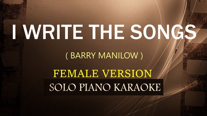 I WRITE THE SONGS ( FEMALE VERSION ) ( BARRY MANILOW ) COVER_CY