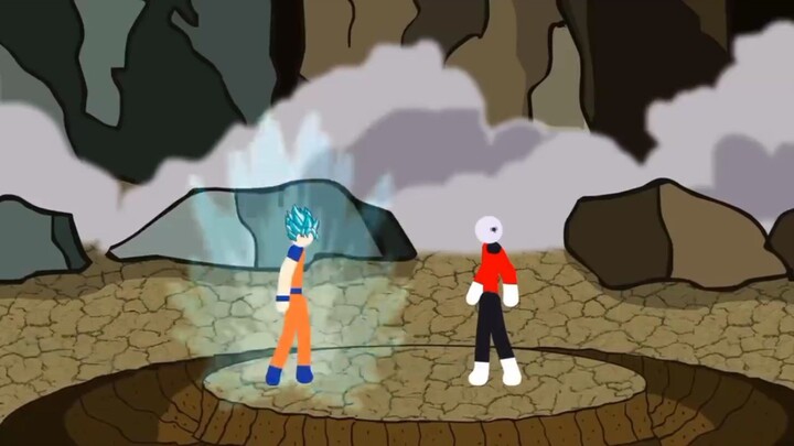 Goku vs Jiren stick figh