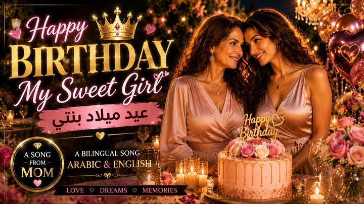Happy Birthday My Sweet Girl | عيد ميلاد بنتي | أغنية من أم لابنتها ❤️🎂