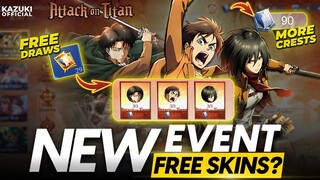 HOW TO GET AOT SKINS FROM NEW MLBB X AOT COLLAB | MLBB X AOT EVENT SNEAK PEEK