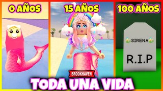 TODA UNA VIDA SIENDO SIRENA 😱 Roblox Brookhaven rp Mini Pelicula (Historia de roblox)