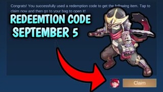 REDEEMTION CODE/SEPTEMBER 5/BLACK LIST VS BLUE FIRE 🔥