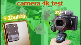 so sánh camera sony zv-1 với samsung s20 ultra cái nào ngon hơn