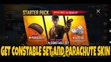 Get Free CONSTABLE SET and PARACHUTE SKIN when purchasing 400UC | PUBG MOBILE