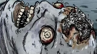 Dead body in wild lake