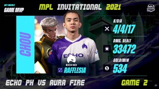 [TAGALOG] ECHO VS AURA FIRE GAME 2 | MPL INVITATIONAL | DAY 1 | MPLI