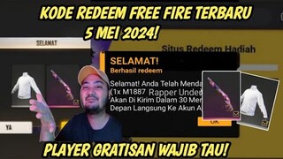 KODE REDEEM FREE FIRE TERBARU 5 MEI 2024 HARI INI - KODE REDEEM FF TERBARU 5 MEI 2024