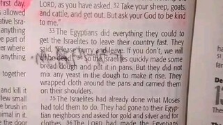 Daily Verse.                  Exodus 12:31-34