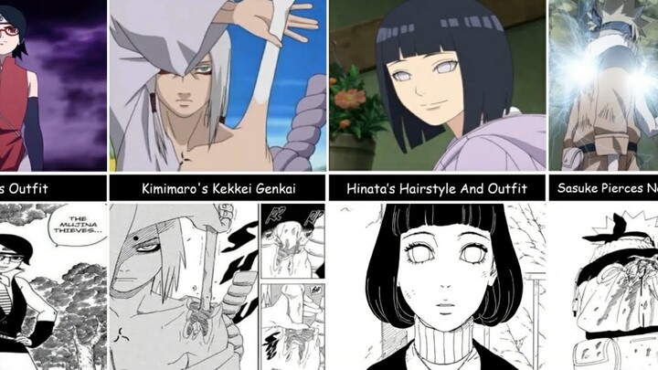 Differences Between Anime and Manga in Naruto/Boruto