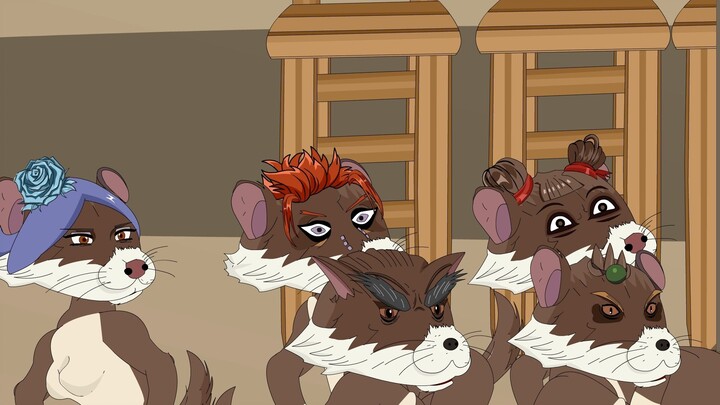 Episode 48: As soon as the 100 weasels woke up, they stared at the Monkey King, but they didn't do a