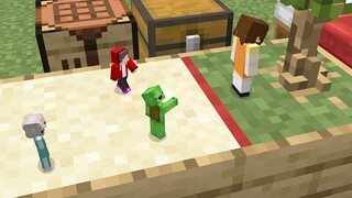 Tiny Squid Game with JJ & MIkey in minecraft (thanks to JJ maizen Zenichi Mazen)