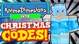 NEW ALL ANIME DIMENSIONS CODES *🎄CHRISTMAS UPDATE* Roblox Anime Dimensions Codes
