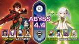 C0 Xianyun + Gaming Vaporize & C0 Nahida Quickbloom - Spiral Abyss 4.4 - Genshin Impact