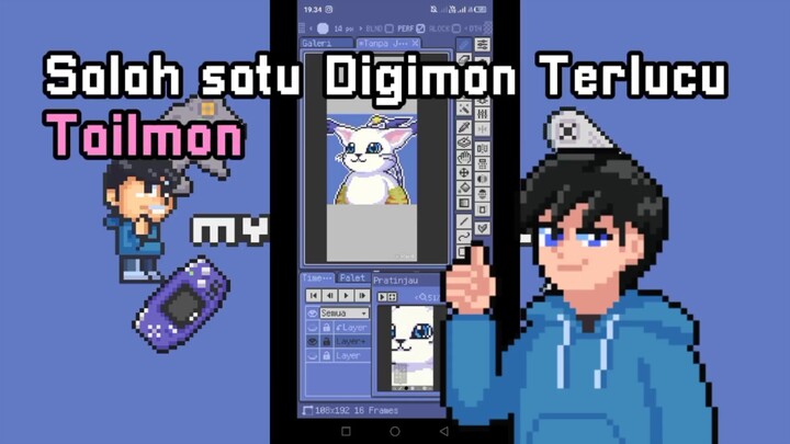 Salah Satu Digimon Kucing Yang Perubahannya Jadi Cantik, Tailmon!