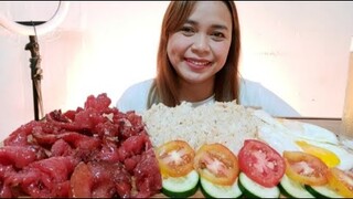 PORK  TOCINO (TOCILOG) MUKBANG