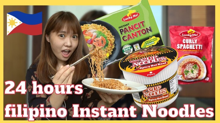 Only eating Filipino Instant noodle for a day