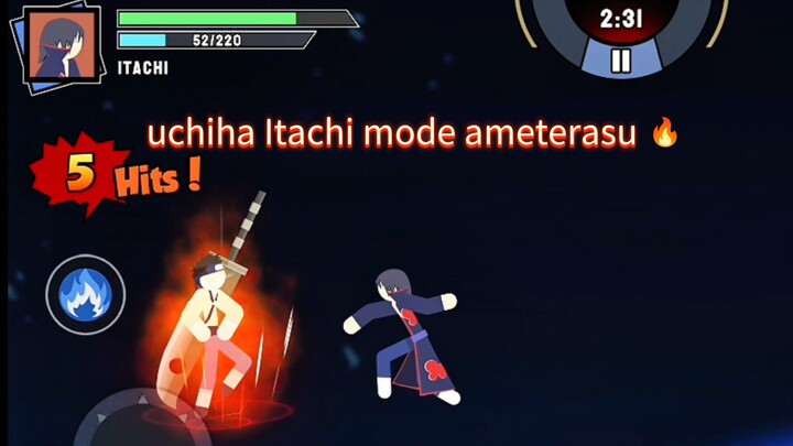 Itachi mode ameterasu cuyy musuh langsung merinding 😱🔥