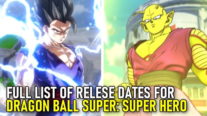All The Confirmed Countries With Release Dates Of Dragon Ball Super: Super Hero Movie