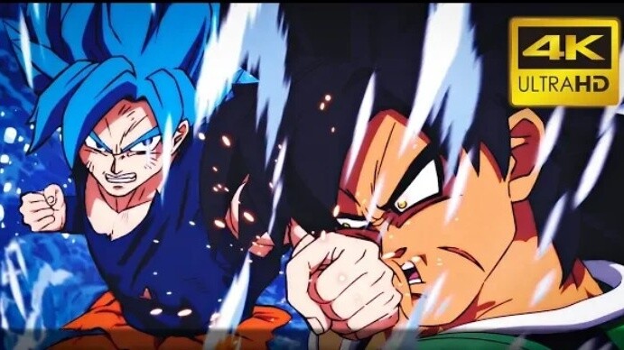 【4K Ultra HD】Super Saiyan Blue Goku vs Broly