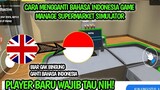 Cara Ganti Bahasa Indonesia Game Manage Supermarket Simulator || Manage Supermarket Simulator