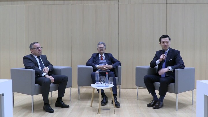 Prof. Gunther Friedl (Dekan, TUM SOM) & Prof. Wolfgang Herrmann (Präsident Emeritus, TUM)