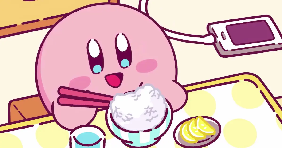 AI 4K AI 60ᶠᵖˢ】 Kirby's Eating Rice 【By poyo's chanel】 - Bilibili