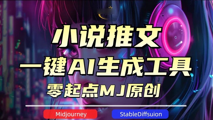 จุดเริ่มต้นเป็นศูนย์ ทวีตคำอธิบายการ์ตูน AI นวนิยาย [บทช่วยสอนการตั้งค่า MJ] เครื่องมือทวีตนวนิยาย A