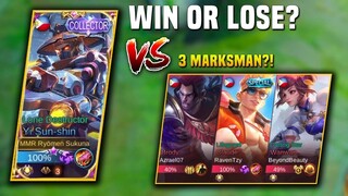 SHADOW YI SUN-SHIN VS 3 META MARKSMAN | AUTO LOSE?! | MLBB