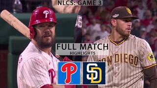 San Diego Padres vs. Philadelphia Phillies NLCS Game 3 Full Match Highlights 10/22/2022