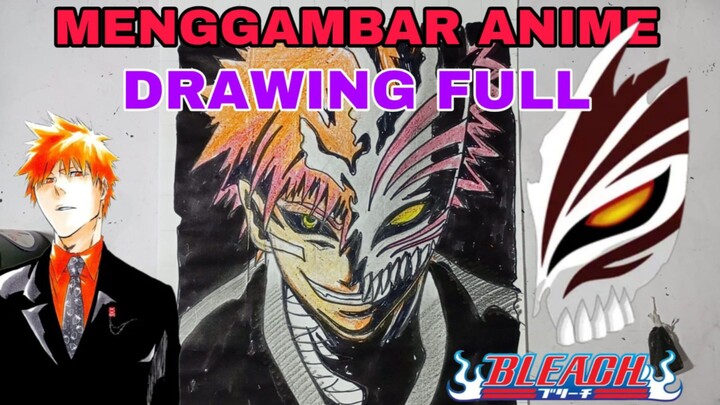 mengambar full anime bleach