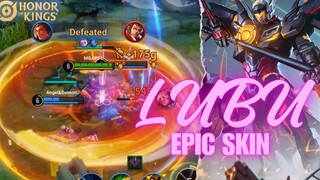 SKIN EPIC KELAS ATAS! LUBU EPIC SKIN HONOR OF KINGS GAMEPLAY