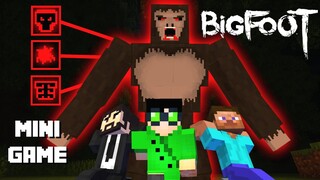 Minigame 1vs3 Săn lùng Quái vật Bigfoot trong Minecraft