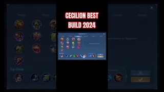 Cecilion Best Build 2024 (Part 2) #shorts #mlbb