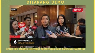 KPU Jakrta Sebut Rekapitulasi Siap Malam Ini