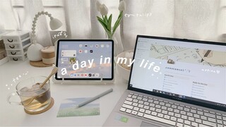 a day in my life💫 being productive, editing, drawing (malaysia) 日常生活