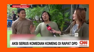 Uhuy! Aksi Serius Komedian Komeng di Rapat DPD