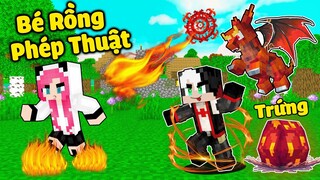 REDHOOD THỬ THÁCH NHẬN NUÔI EM BÉ RỒNG LỬA TRONG MINECRAFT*MỀU SỞ HỮU THÚ CƯNG LÀ RỒNG PHÉP THUẬT