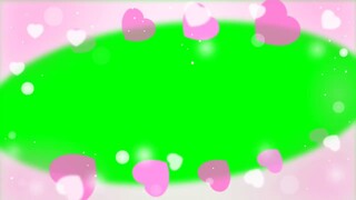 HEARTS OVERLAY # 2 GREEN SCREEN VIDEO | GREENSCREEN BACKGROUND | CHROMA KEY | Peachy Grace