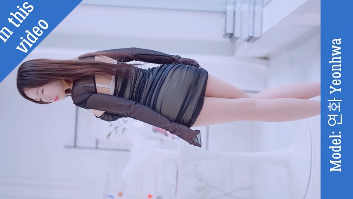 [4K룩북] 놀라운 모델 연화 Yeonhwa 아름다운 검은 드레스 룩북, 전설적인 한국 소녀 모델의 직접 촬영 [Amazing Korean Gi