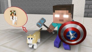 MONSTER SCHOOL : BABY HEROBRINE BECOMES A HERO - MINECRAFT ANIMATION