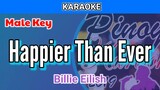 Happier Than Ever by Billie Eilish (Karaoke : Male Key)