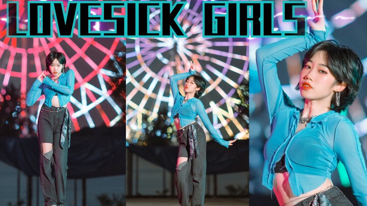 【Sweetie甜甜】Stunning one-take! Blackpink – Lovesick Girls pink-and-black new song dance cover / No cu