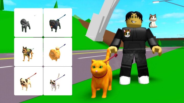 Roblox Brookhaven 🏡RP WALKABLE DOGS AND CATS (New Update Pets)