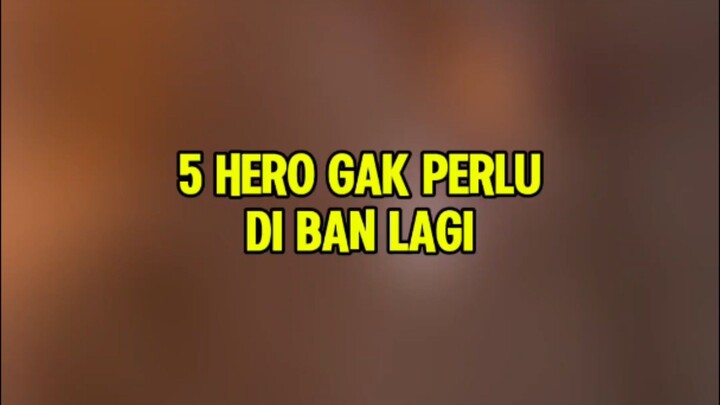 5 Hero yg gak perlu di ban lagi pada update patch terbaru#updatepatch #heronerfmlbb #banhero #MLBB9T