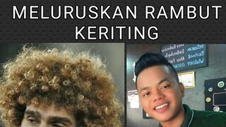 cara meluruskan rambut keriting pria, tampa catok rambut dan juga obat