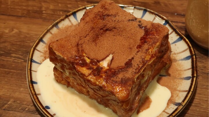 Making milk cake from ordinary toast