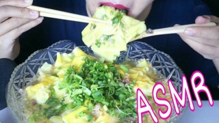 ASMR WONTON PRAWN SOUP /เกี๊ยวกุ้งน้ำ EATING SOUND No Talking