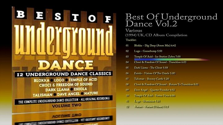 Best Of Underground Dance Vol.2 (1994) Various [CD Album]