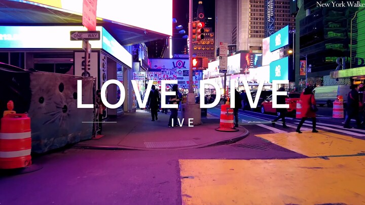 【IVE】LOVE DIVE | When the bustling night streets of the city get a soundtrack~ (with headphones)