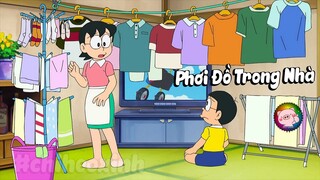 Review Doraemon - Trời Mưa To , Nên Mẹ Nobita Mang Quần Áo Vào Nhà Để Phơi | #CHIHEOXINH | #941